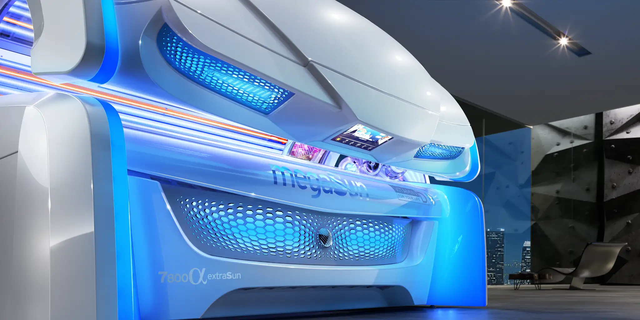 7800 Alpha Series - Luxury Hybrid Sunbed